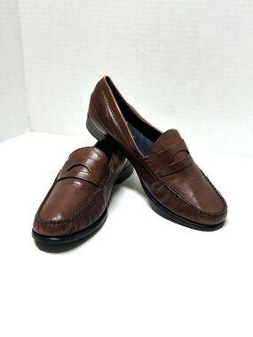 Cole Haan brown leather loafers